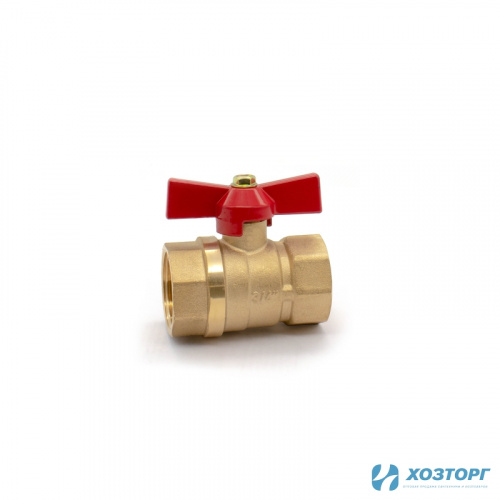 Кран шаровой DORON  1/2" В-В бабочка гайка-гайка (20/200)