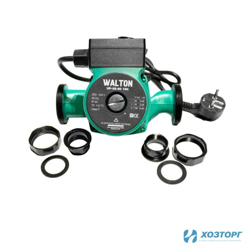  Насос циркуляционный WALTON UP 32-60, 180мм, напор 6м, 100Вт, подключение 1 1/4" с проводом (1/8/192)