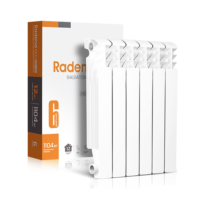 Радиатор алюминиевый  CN-RA Radena R 1000  500/100   8 секций 008010405 (1/1)